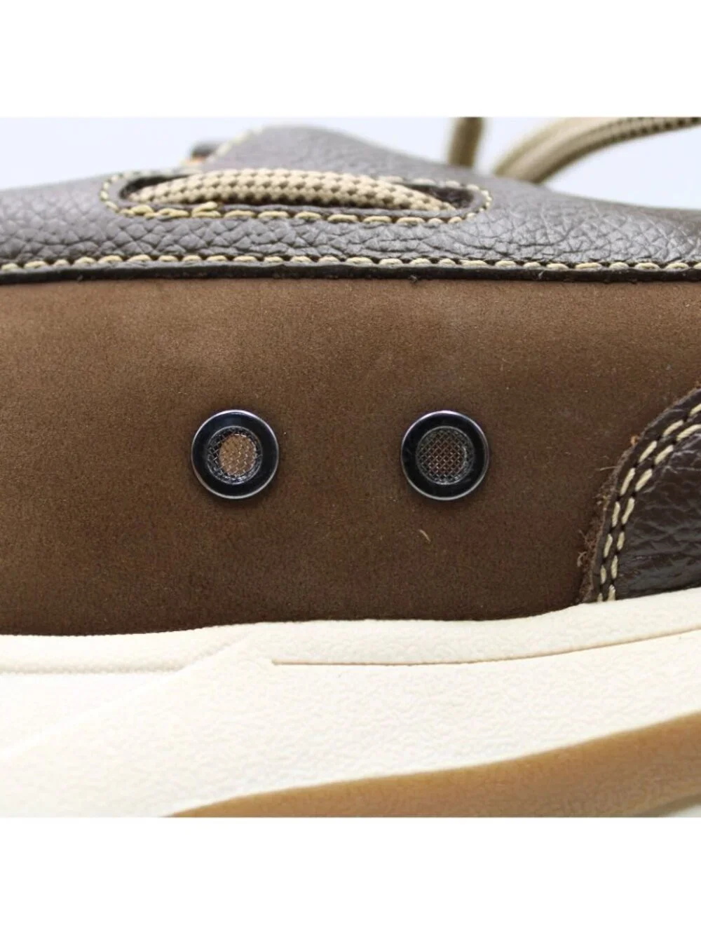 Florsheim Mens Lakeside Oxford Boat Shoes Brown Nubuck Size 9W Minimally Worn